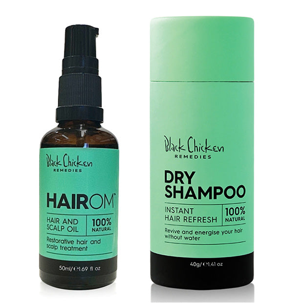 Dry Shampoo and Hair and scalp oil pack