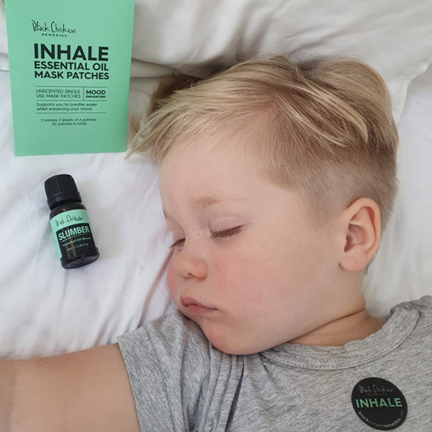 Patches for essential oils - child sleeping