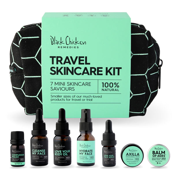 Natural skincare mini travel and trial kit