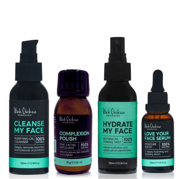 Set of skincare products from Black Chicken Remedies 