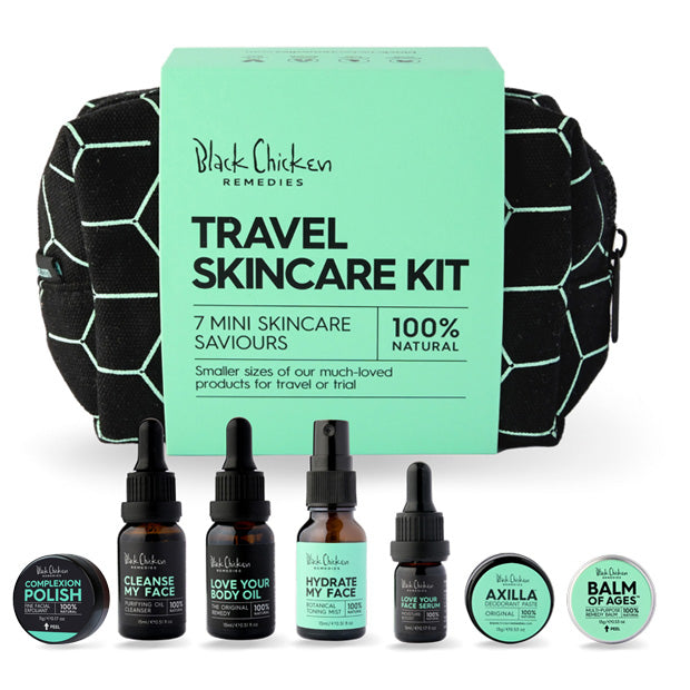 Natural skincare mini travel and trial kit